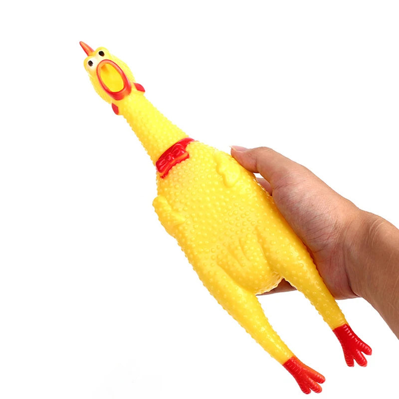 Dog Chicken Squeeze Squeak Toy