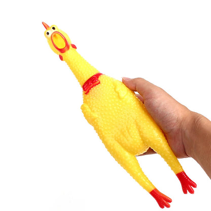 Dog Chicken Squeeze Squeak Toy